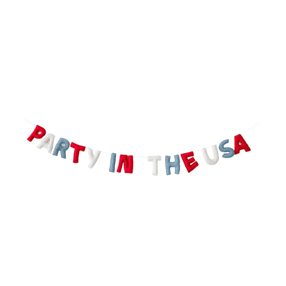 Party in the USA Wool Felt Garland | Shop Sweet Lulu