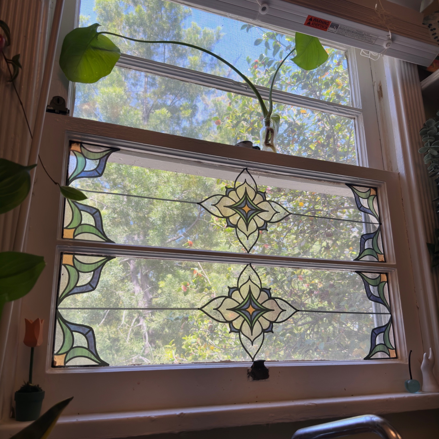 I added vinyl stained glass window stickers to my kitchen, love the result!

#LTKunder100 #LTKhome #LTKFind