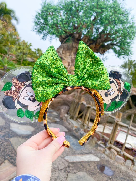Safari inspired ears, mickey and minnie inspired, animal kingdom | Etsy (US)
