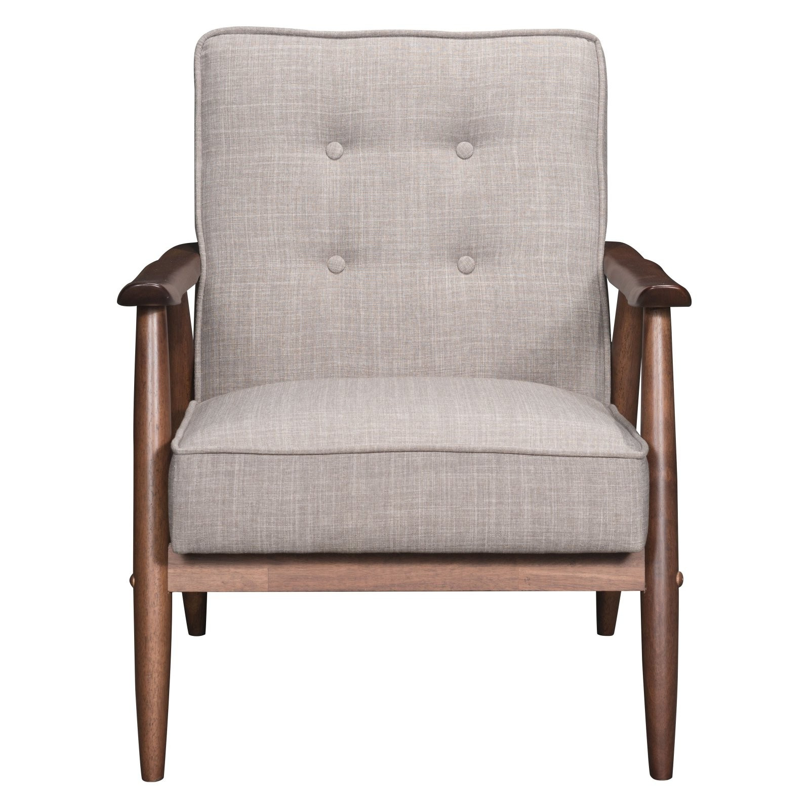 Zuo Modern Contemporary Rocky Arm Chair Putty | Hayneedle