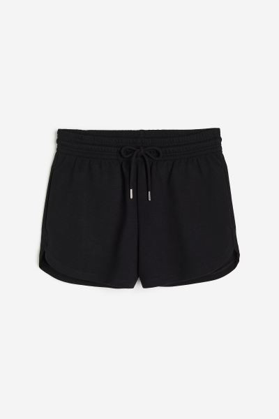 Sweatshorts - Regular waist - Short - Black - Ladies | H&M US | H&M (US + CA)