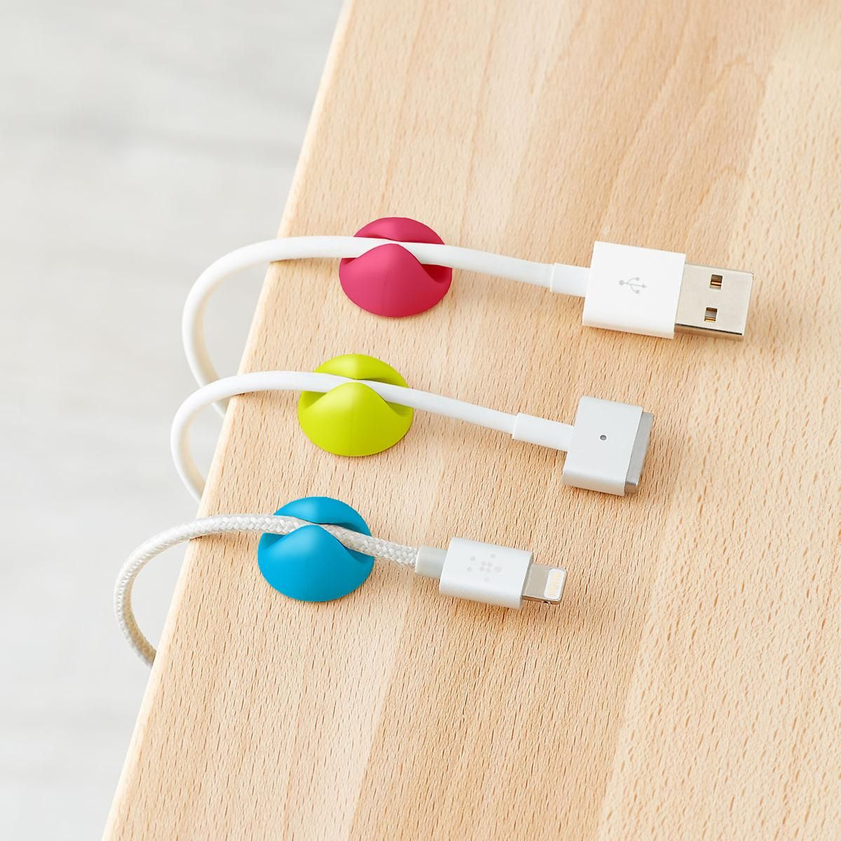Bluelounge CableDrop Adhesive Cable Clips | The Container Store