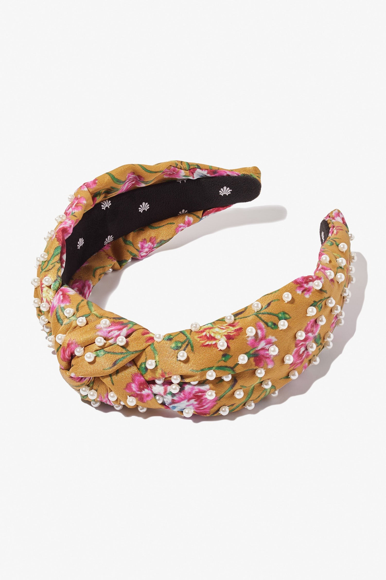 LoveShackFancy x Lele Sadoughi Mixed Pearl Knotted Headband | LOVESHACKFANCY