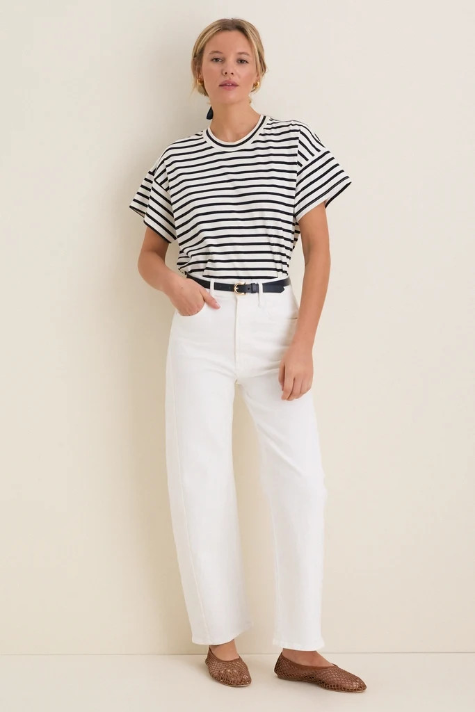 Blue Striped Presley Boyfriend Tee | Tuckernuck (US)
