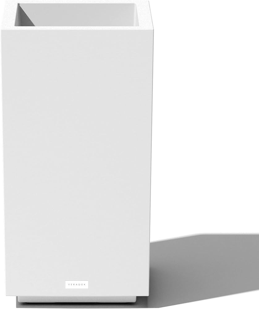 Veradek Block Series Pedestal Planter - Tall Planter for Indoor or Outdoor Front Porch | All-Weat... | Amazon (US)