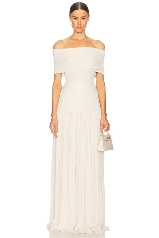 Helsa Makenzie Off Shoulder Sweater in Vanilla from Revolve.com | Revolve Clothing (Global)