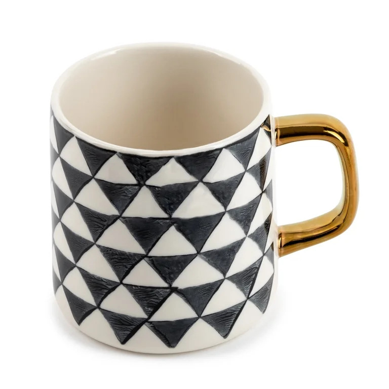 (2 pack) Thyme & Table 14 fl oz Medallion Stoneware Mug | Walmart (US)