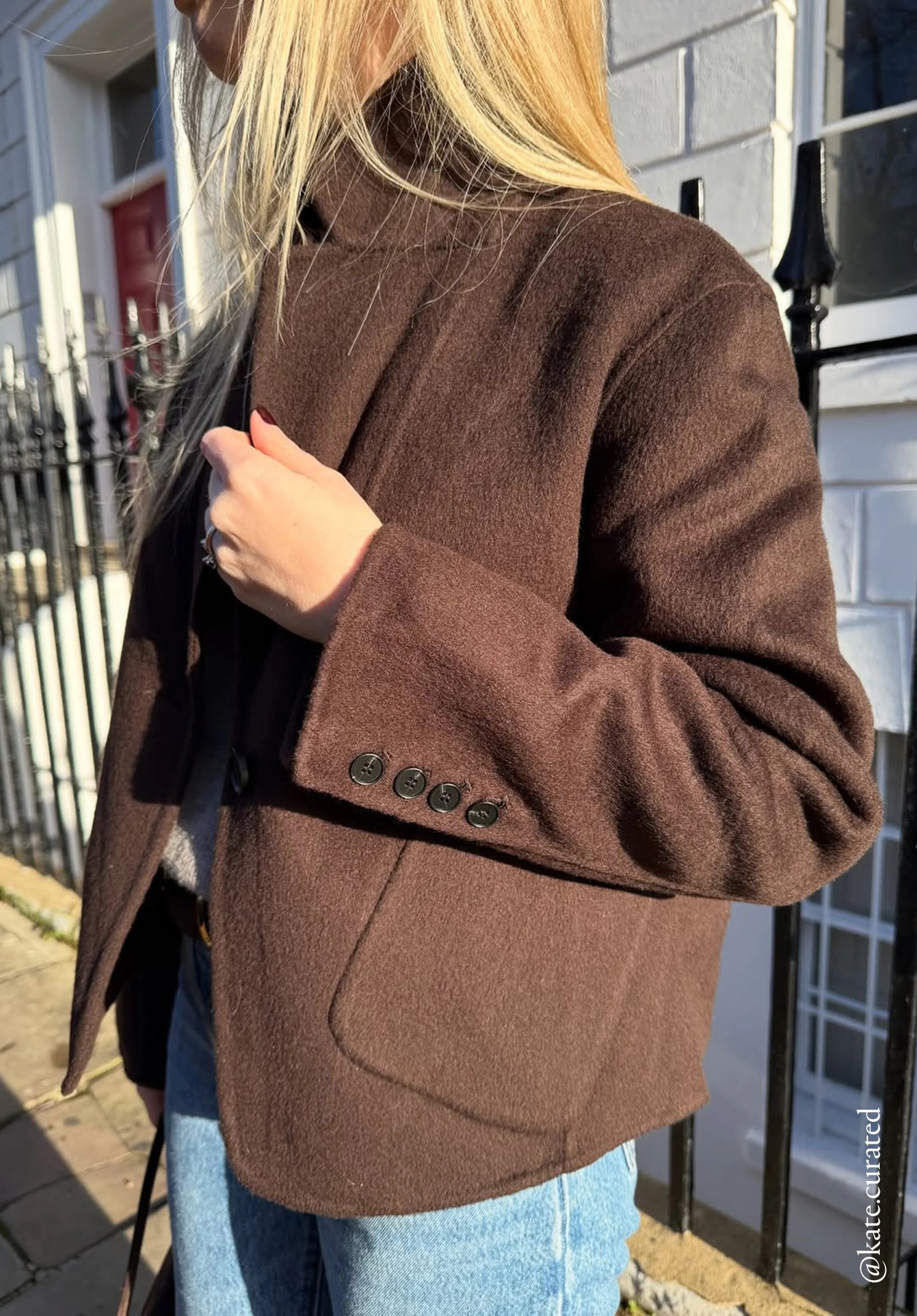 Mina Pure Wool Double Faced Blazer | Hush UK