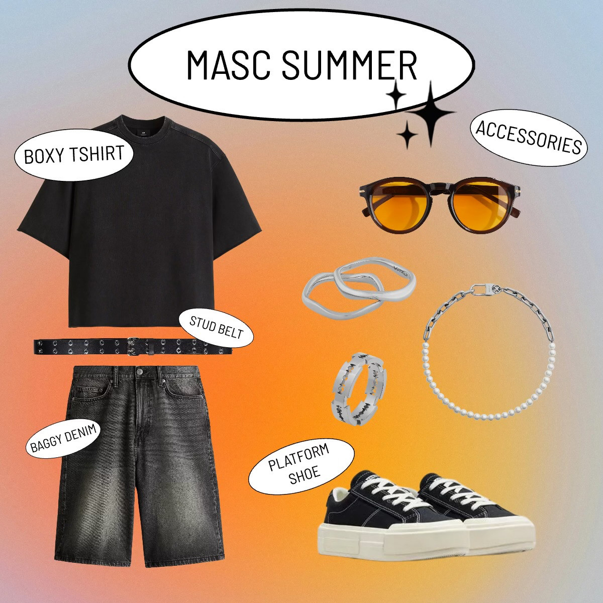 Masc lesbian style loading... 🖤 Washed baggy jeans, a boxy cut shirt that hits just right, chunky Converse, and layers of silver accessories. Clean, casual, and a little chaotic in the best way. Linked all the staples so you can build the fit too.

#MascLesbianStyle #QueerFashion #TomboyStyle #LTKOutfit #BaggyJeansLook #ChunkyConverse #SilverAccessories #MidSizeStyle #QueerOutfitInspo #CoolGirlCloset

 

 #LTKMidsize