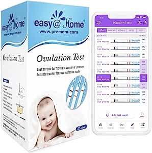 Amazon.com: Easy@Home Ovulation Test Strips, 25 Pack Fertility Tests, Ovulation Predictor Kit, Po... | Amazon (US)