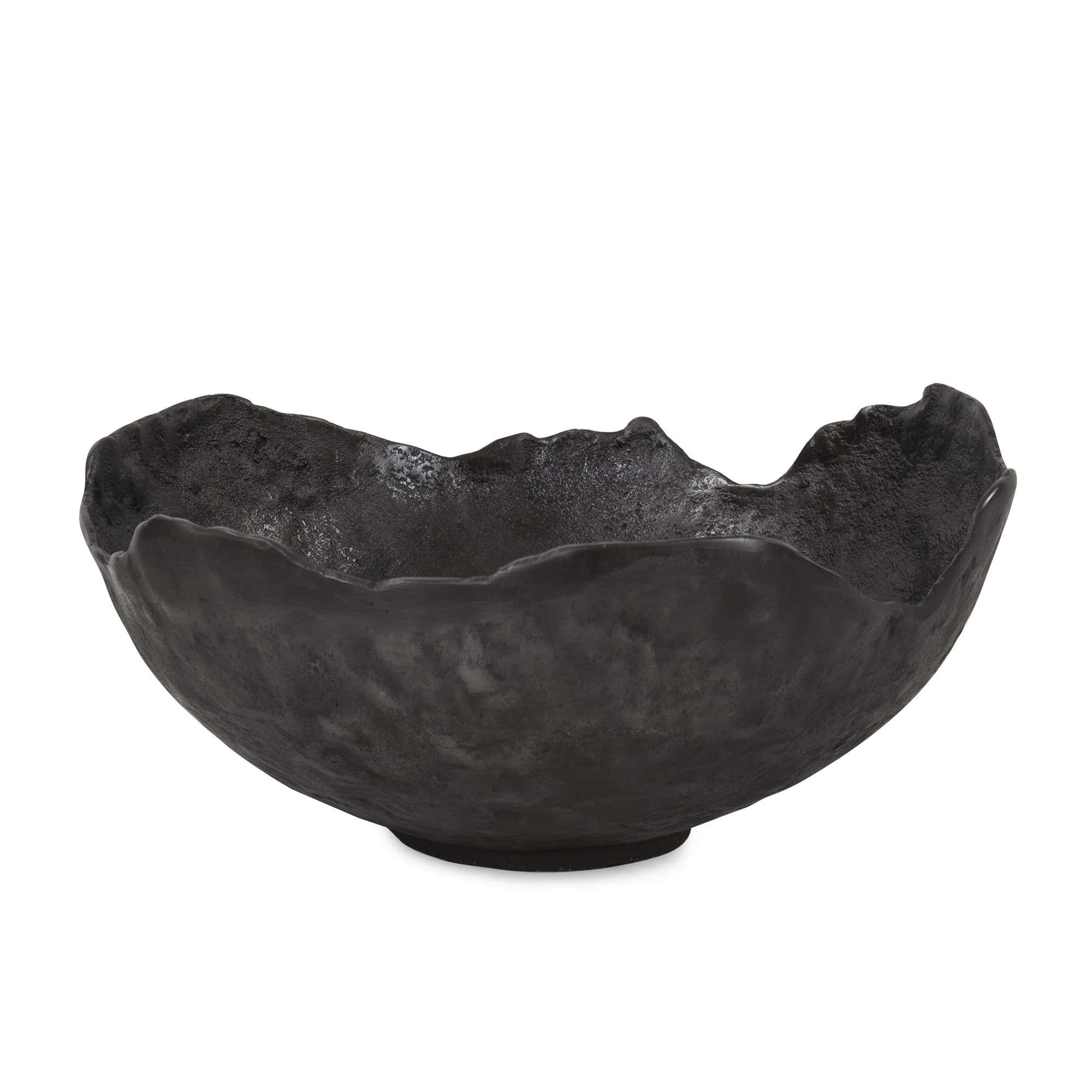 Thacker Rough Wash Grey Round Large Bowl | Wayfair North America