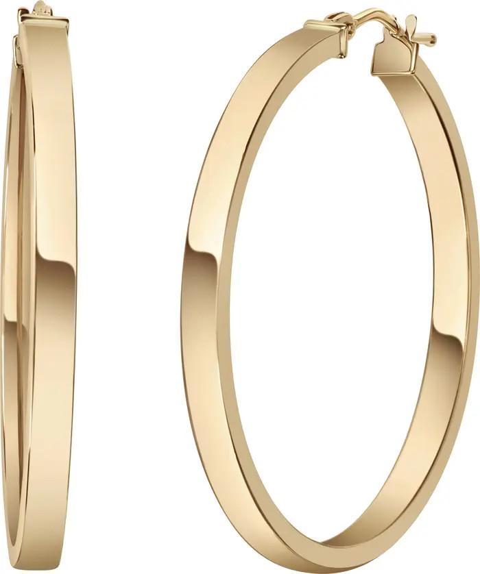 14K Gold Medium Square Tube Hoop Earrings | Nordstrom