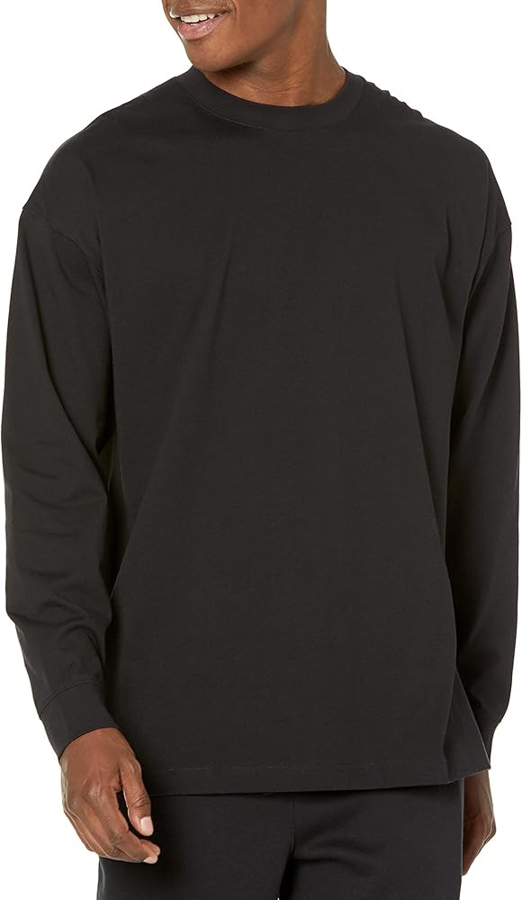 Amazon Essentials Men's Oversized-Fit Long-Sleeve Organic Cotton T-Shirt | Amazon (US)