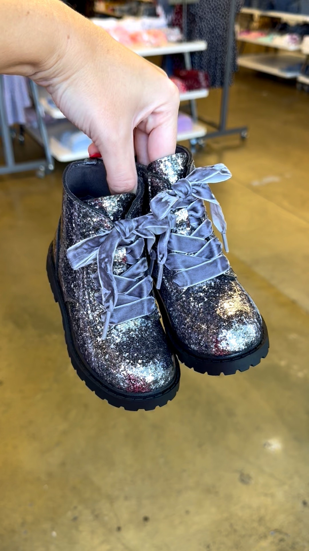 The cutest new boots!!! 😍 love the glitter & the laces! 

#LTKFamily #LTKShoeCrush #LTKKids