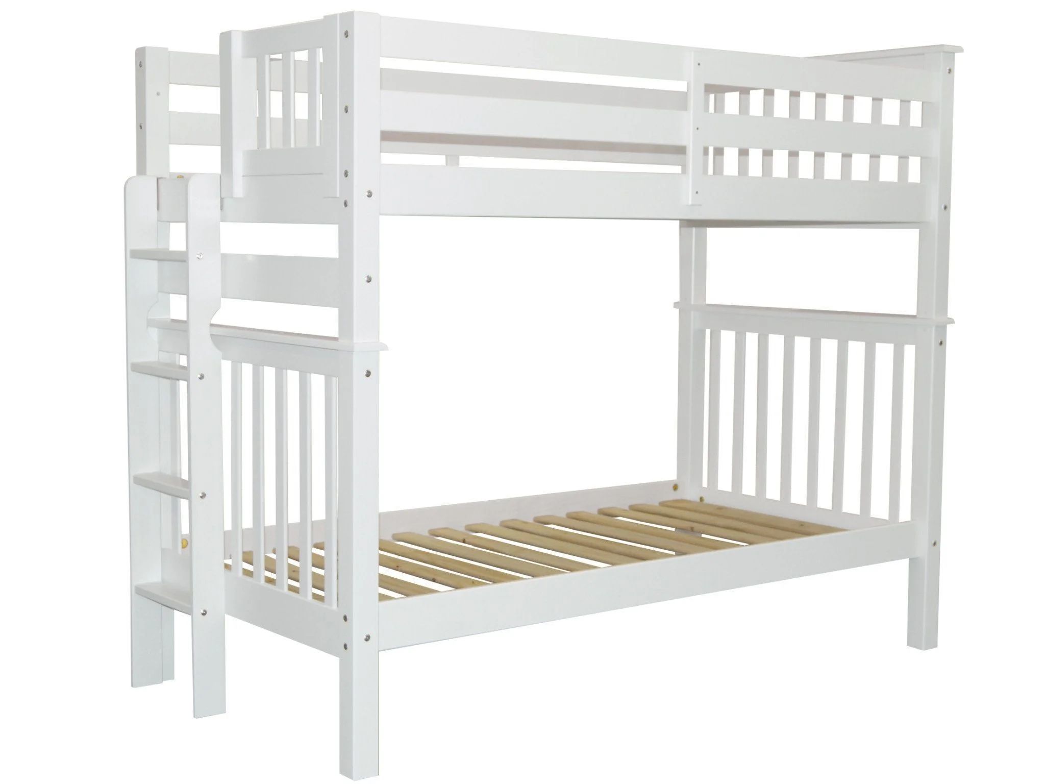 Treva Solid Wood Standard Bunk Beds with End Ladder | Wayfair North America