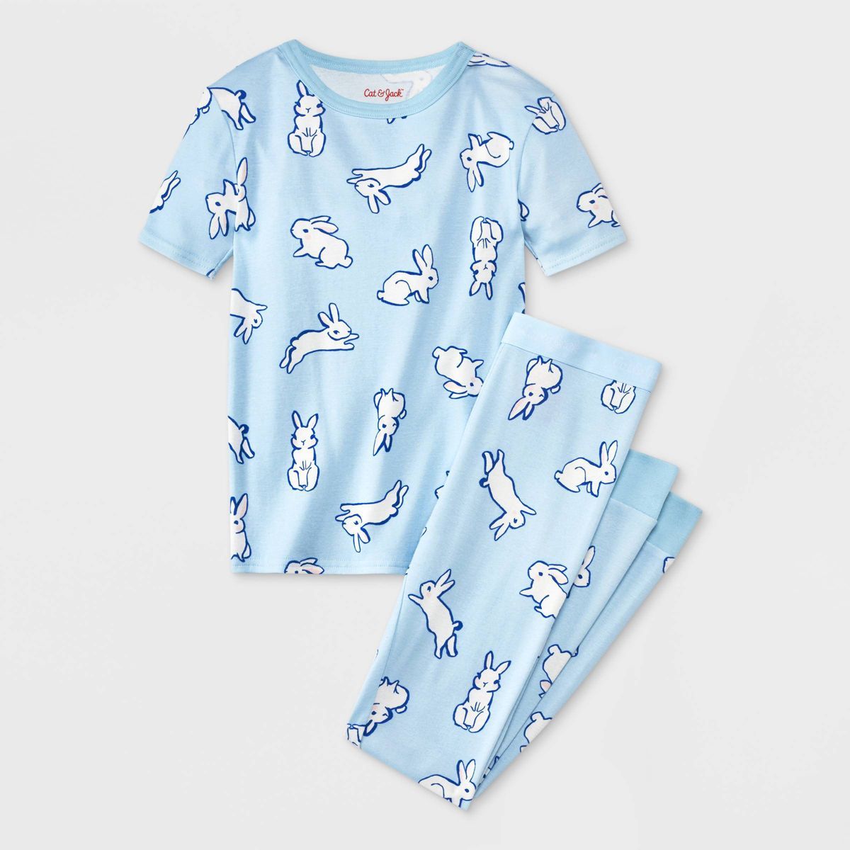 Kids' Easter Short Sleeve Snug Fit Cotton Pajama Set - Cat & Jack™ | Target