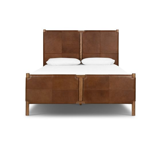 Hester Leather Platform Bed | Pottery Barn (US)
