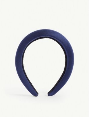 Padded velvet headband | Selfridges