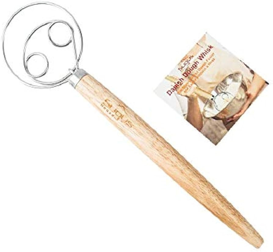 SUGUS HOUSE 13 inch Danish Dough Whisk Large Bread Mixer - Premium 304 Stainless Steel Dough Whis... | Amazon (CA)
