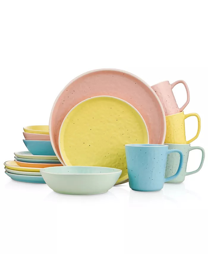 Elena 16 Pieces Dinnerware Set, Service For 4 | Macy's