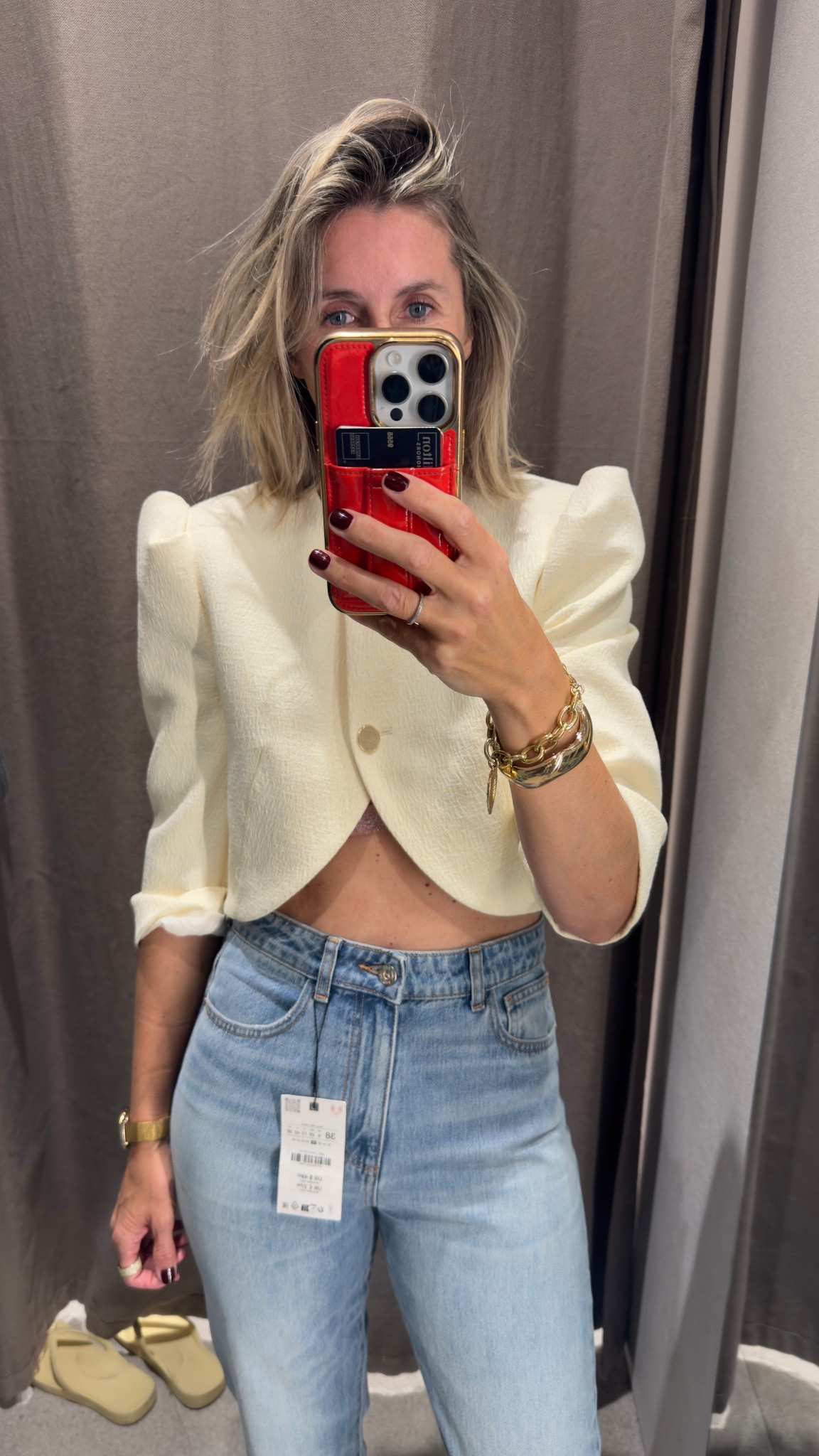 ok. this cropped blazer! think i need to size up one. but HOW COOL is this for the holidays! 😮‍💨

#LTKParties #LTKOver40 #LTKFindsUnder100