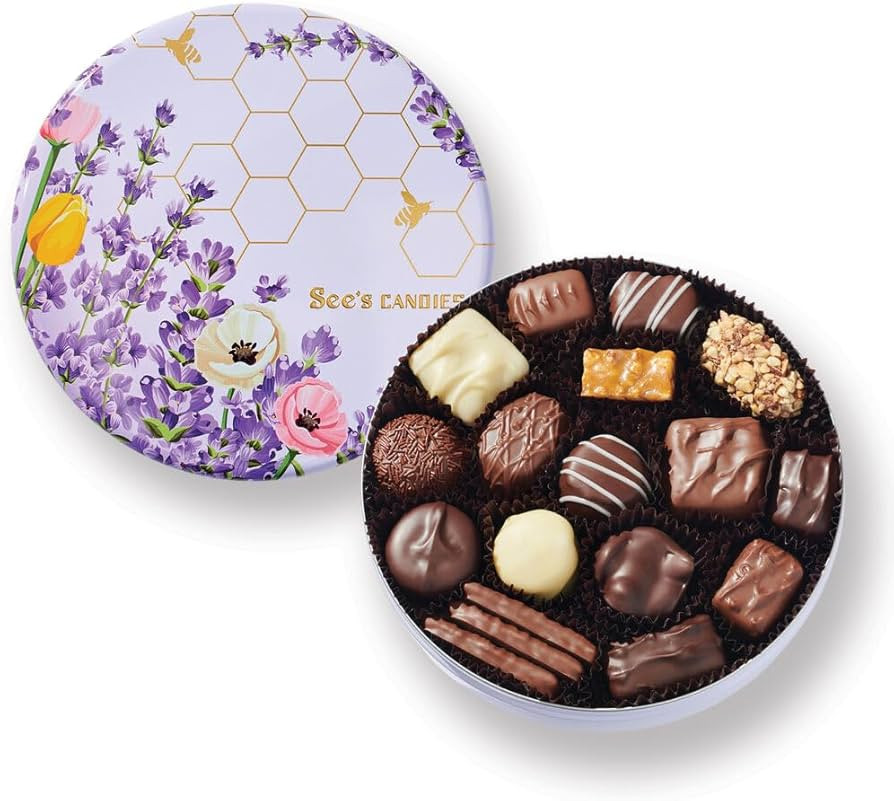 See's Candies 11 oz Spring Garden Delights Keepsake Tin | Amazon (US)