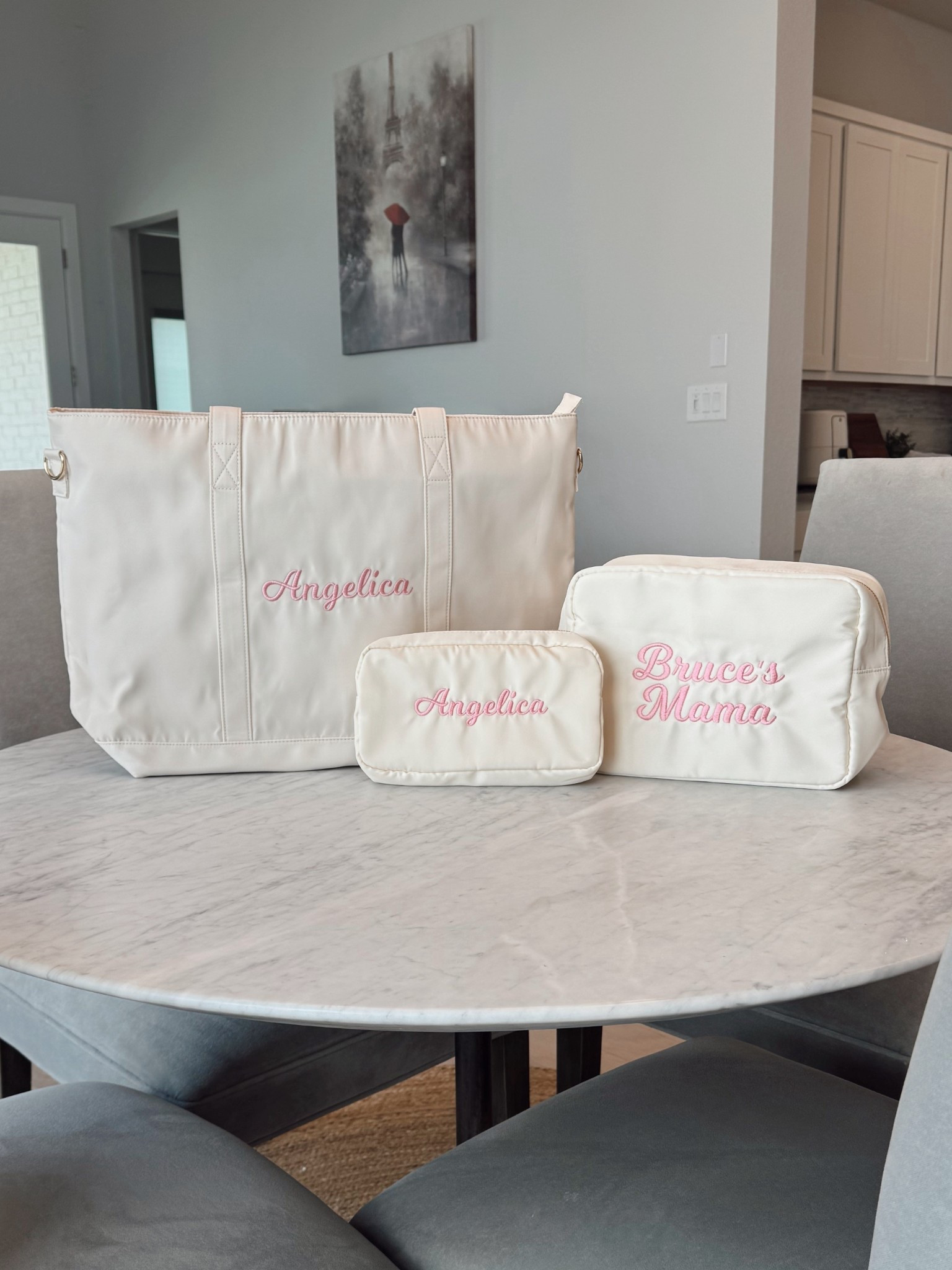 The most beautiful embroidered bag! Would make the sweetest gift for a new mama!🥹🤍🩷

Travel bag, travel tote, embroidered bag, personalized gift, makeup bag, toiletry bag

#LTKGiftGuide #LTKItBag #LTKTravel