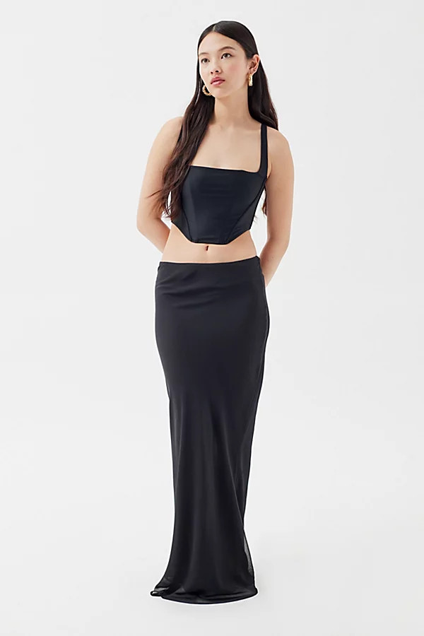 Lioness Devon Satin Maxi Skirt | Urban Outfitters (US and RoW)