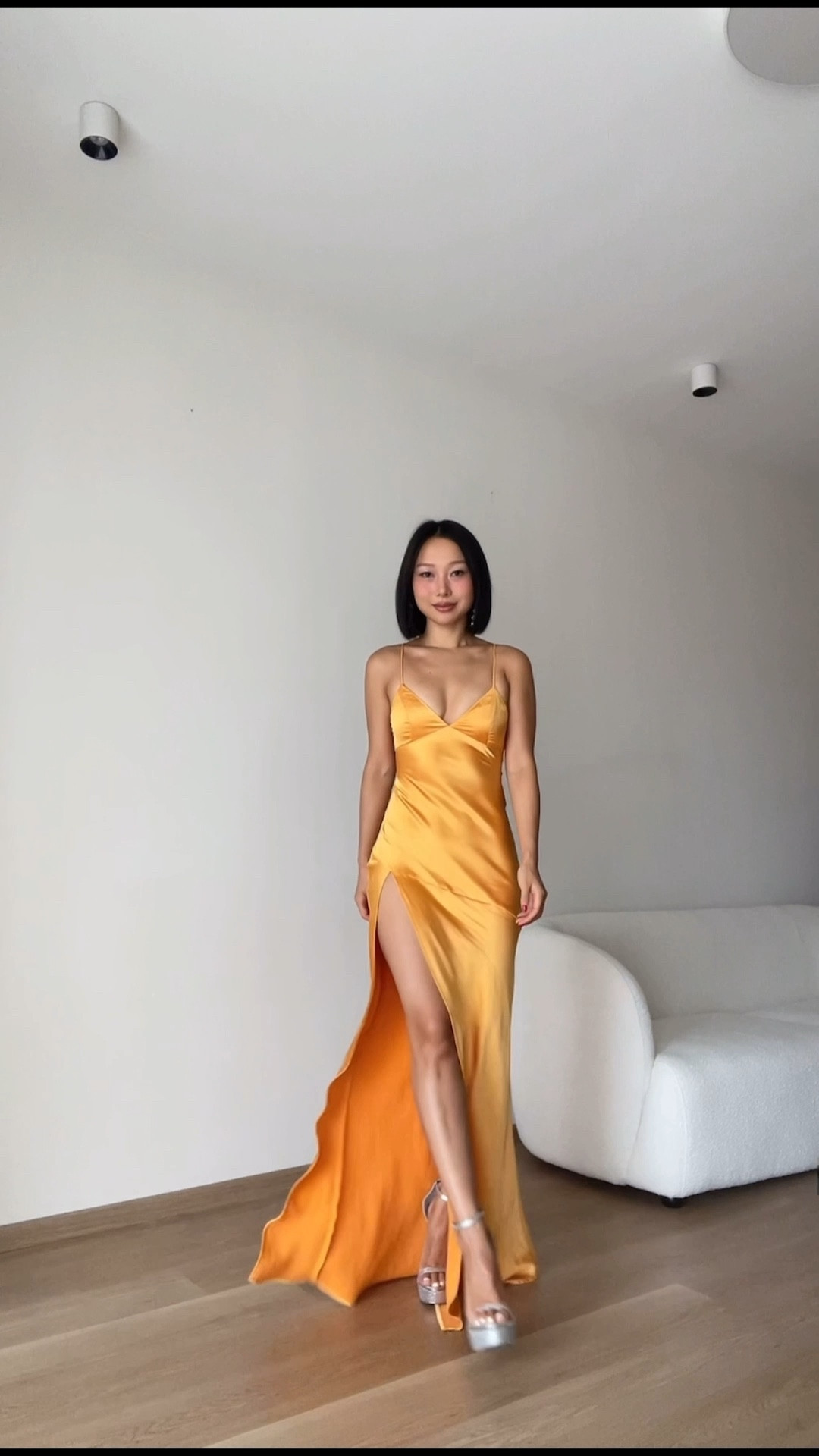in my midnight sun era🧡💫

orange satin maxi dress that looks unreal at golden hour (beach dinners, vacation nights, weddings).





#LTKValentine #LTKgrwm #LTKWedding