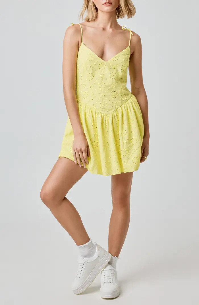 Florence by Mills Eyelet Cotton Mini Sundress | Nordstrom | Nordstrom