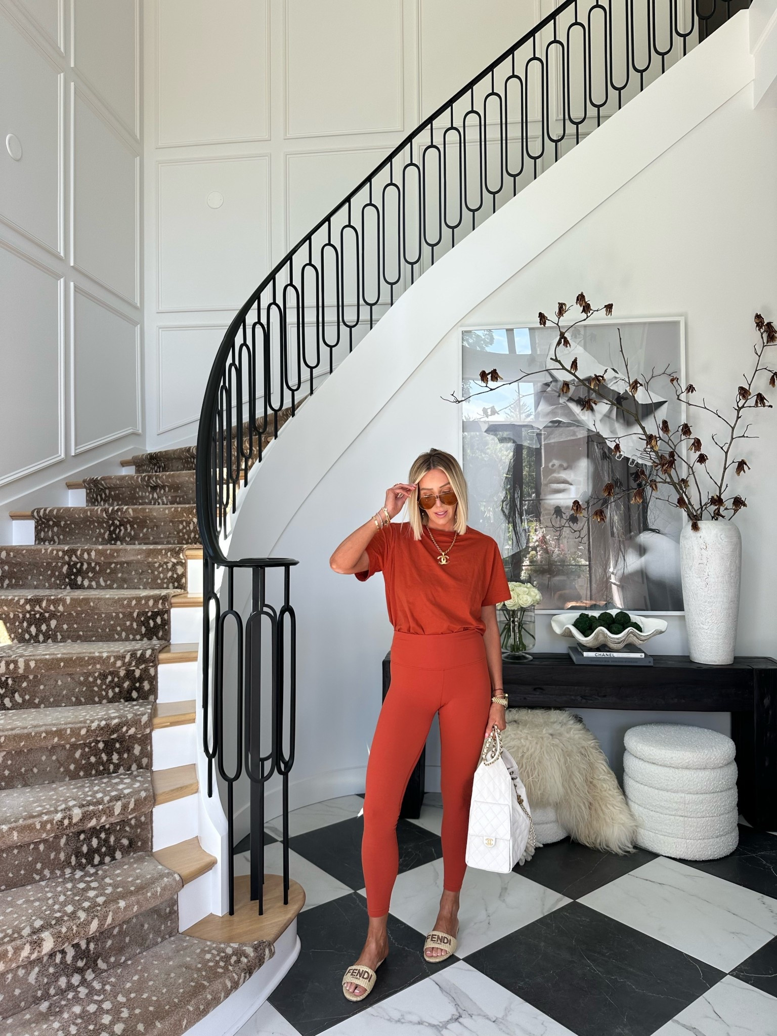 This new color from lululemon 🔥 wearing a small in tee and a 6 in leggings 