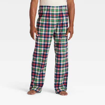 Men's Plaid Microfleece Holiday Matching Family Pajama Pants - Wondershop™ | Target