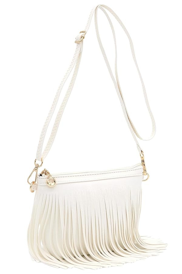FashionPuzzle Small Fringe Crossbody Bag with Wrist Strap | Amazon (US)