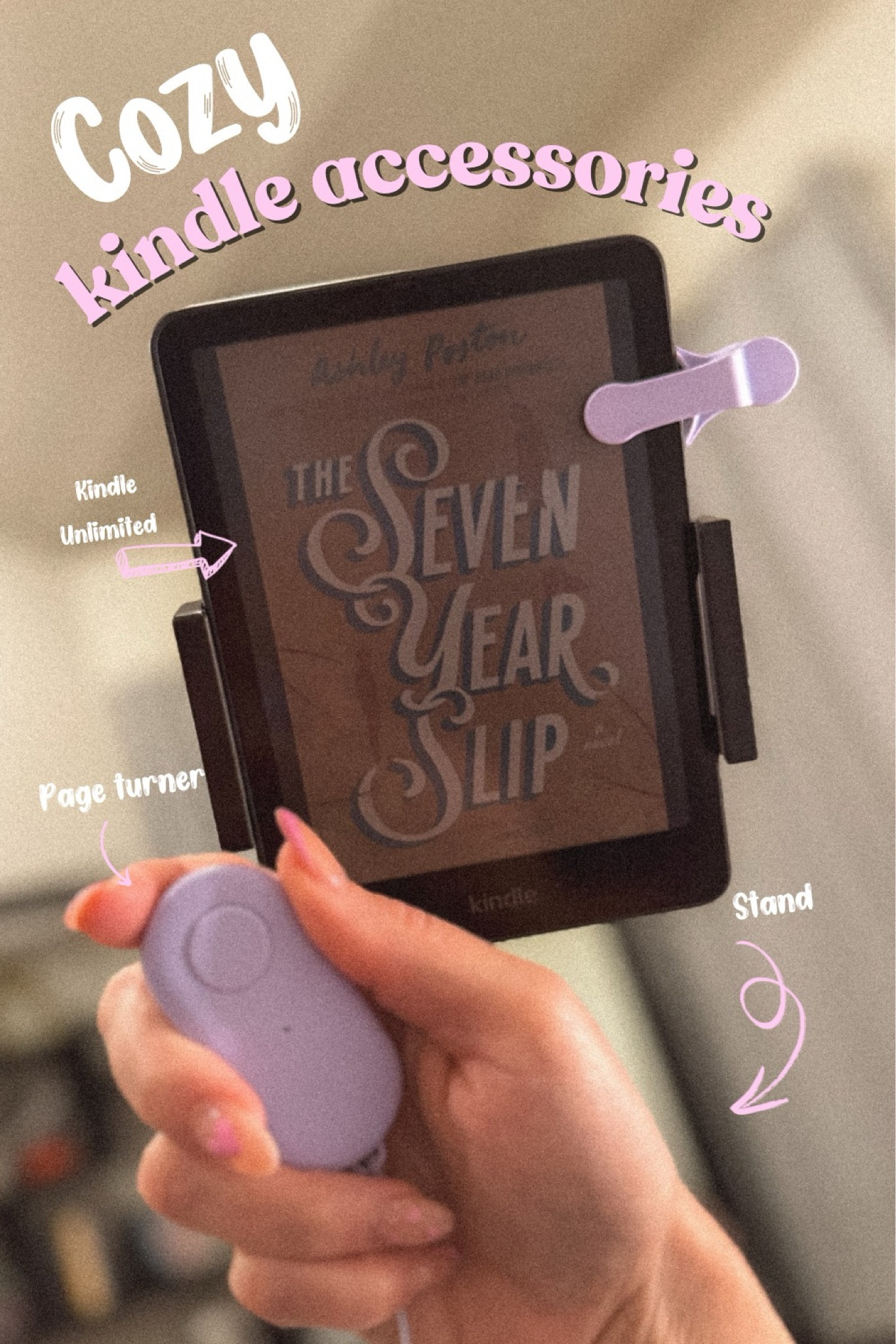 This book isnt on Kindle Unlimited but i do have Kindle Unlimited and wanted to include it!

I have a kindle color soft below are cozy accessories 

•KU
•Page Turner 
•Kindle Stand
•Screen Cleaner 
•Pillow Stand for Bed 🛌 

Happy Reading 

#kindle #reading #bookreccomendations #kindleaccessories 