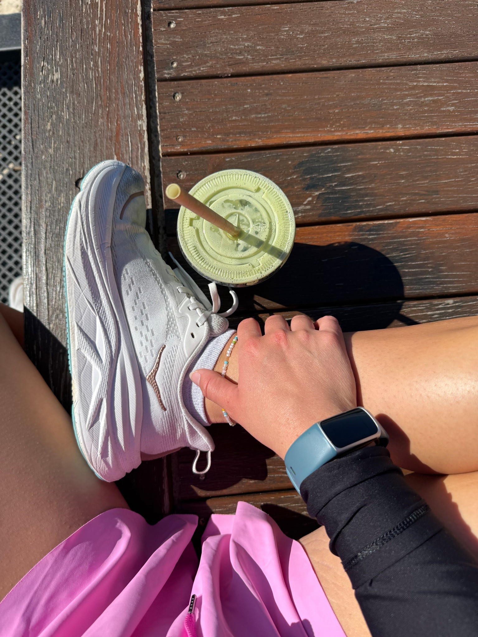Morning walk always with a matcha in hand & my hokas are my favorite tennis shoes everrrr - so comfy & so cute🤍🤭

#LTKActive #LTKItBag #LTKStyleTip