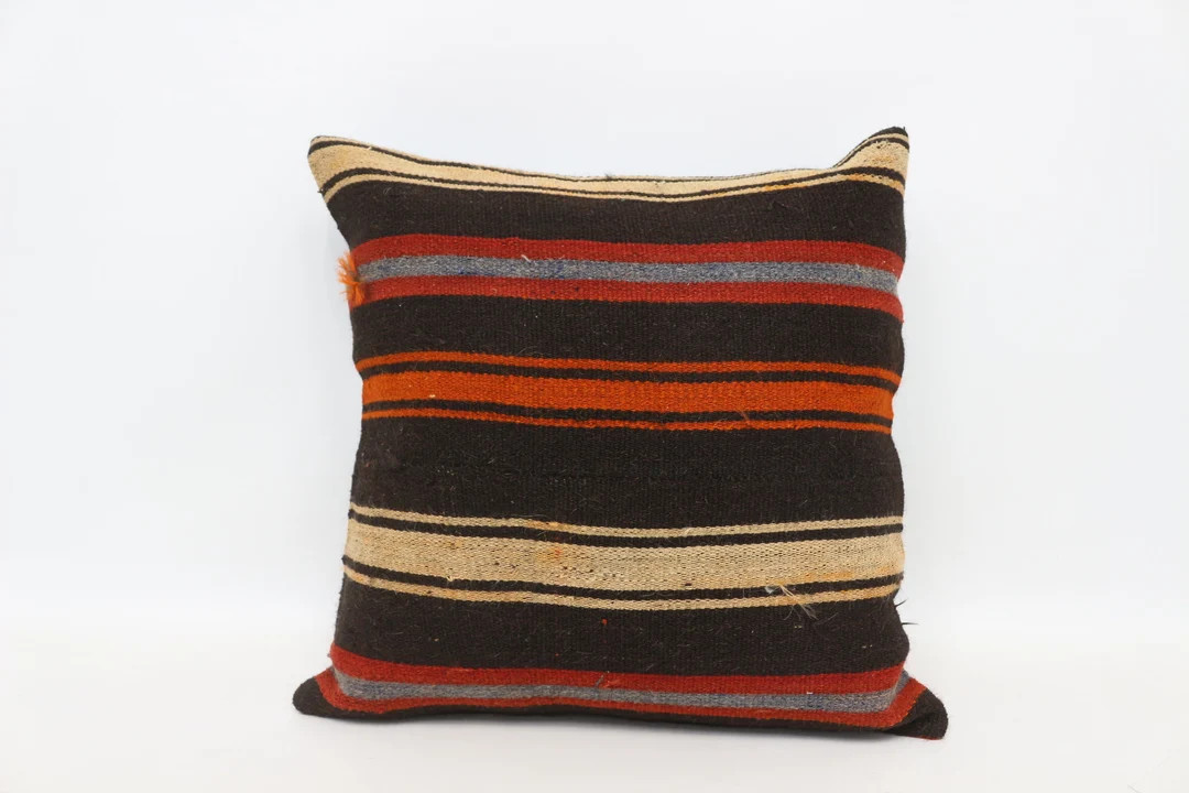 Throw Pillow, Antique Pillows, Personalized Gift, 22x22 Brown Pillow Case, Striped Pillow, Car Pi... | Etsy (US)