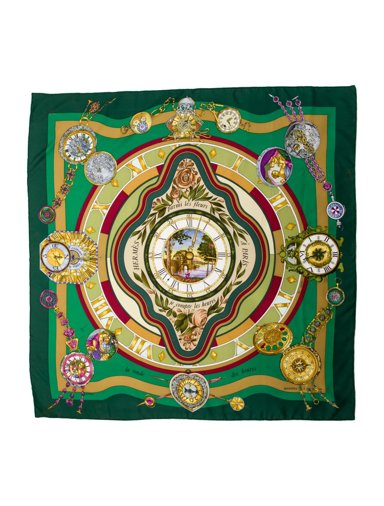 La Ronde Des Heures Silk Scarf | The RealReal