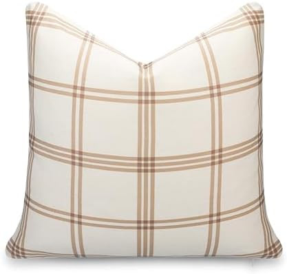 Crumbs Home Modern Farmhouse California Casual Indoor Outdoor Throw Pillow Cover, 22"x22" Water R... | Amazon (US)