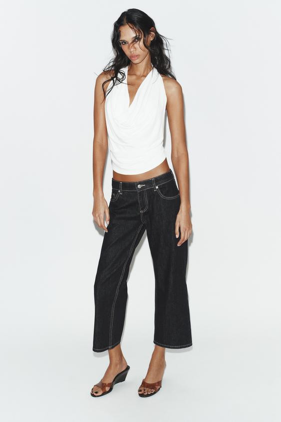 DRAPED HALTER TOP | Zara UK