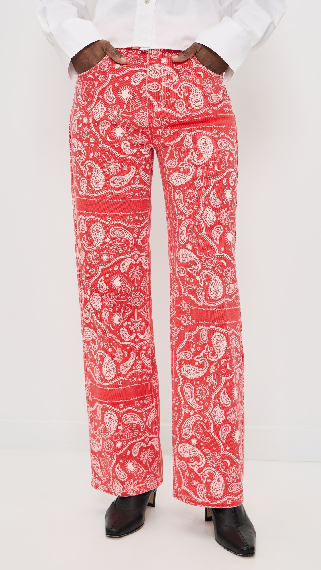 Red Bandana Jeans | Shopbop