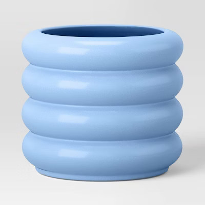 Small Bubble Ceramic Planter Blue - Room Essentials™ | Target