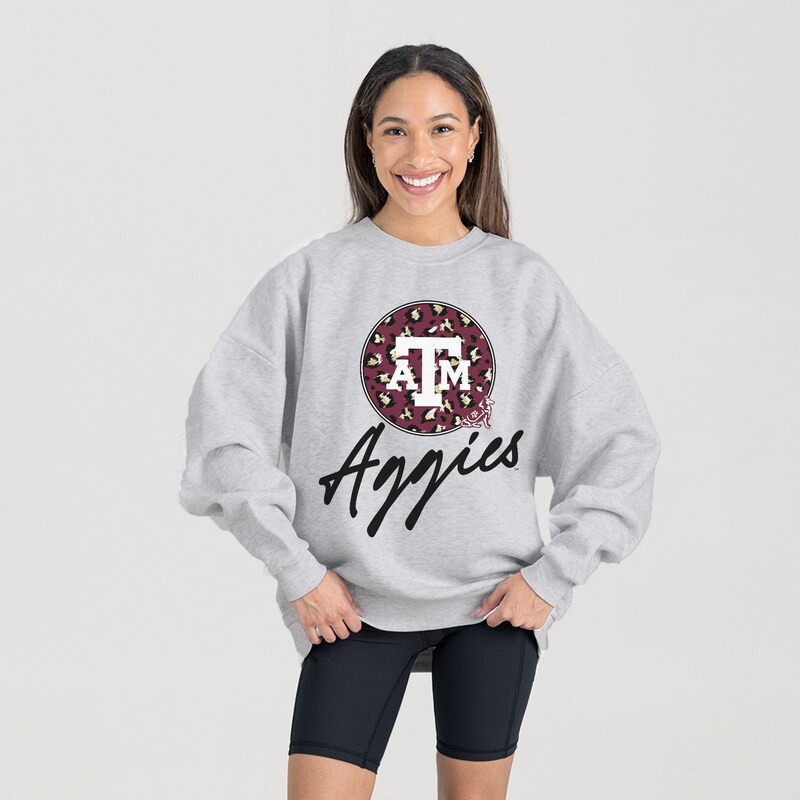 Women's Gameday Couture Ash Texas A&M Aggies Premium Fleece Pullover Sweatshirt | Fanatics