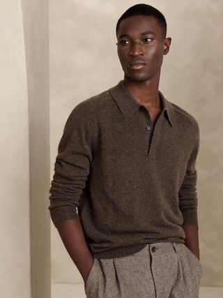 Viaggio Cashmere Sweater Polo | Banana Republic (US)