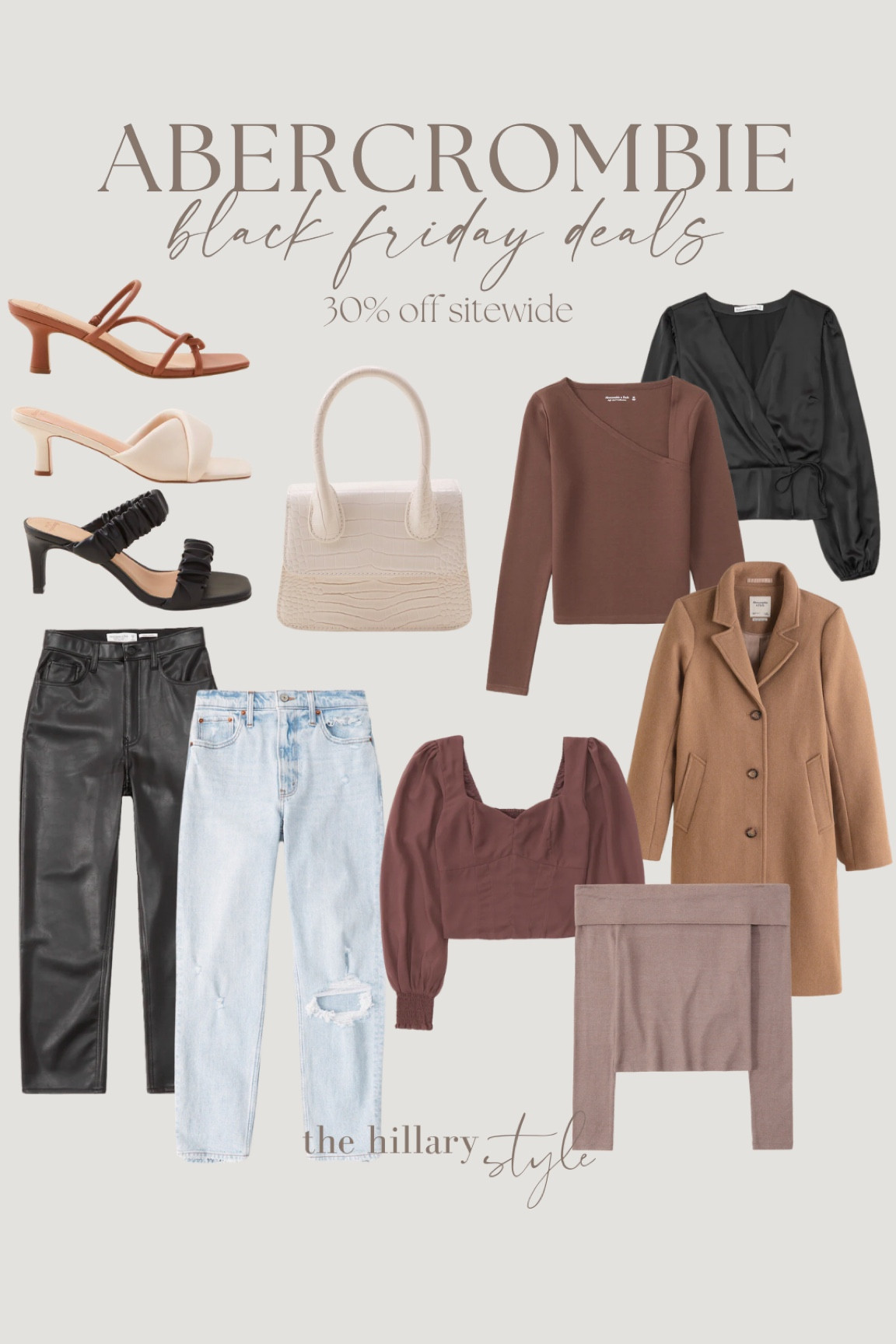 Abercrombie Black Friday deals!

Shoes. Heels. Jeans. Shirts. Blouses. Leather pants. Purse. Coat. Winter fashion. 

#LTKCyberweek #LTKHoliday #LTKGiftGuide