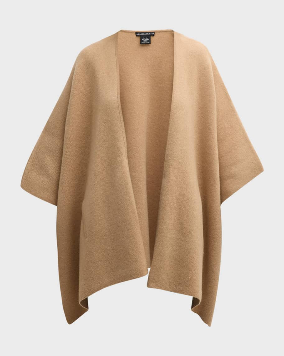 Sofia Cashmere Cashmere Double Knit Cape | Neiman Marcus