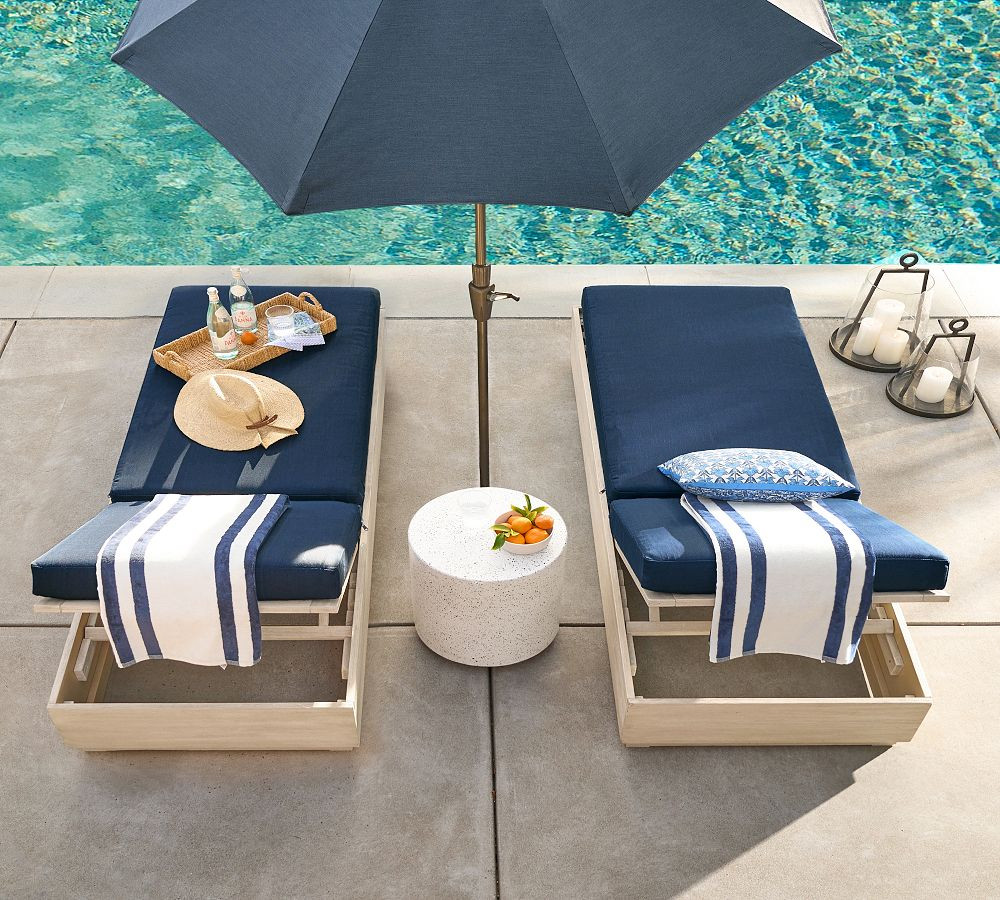 9' Round Outdoor Patio Umbrella – Rustproof Aluminum Tilt Frame | Pottery Barn (US)