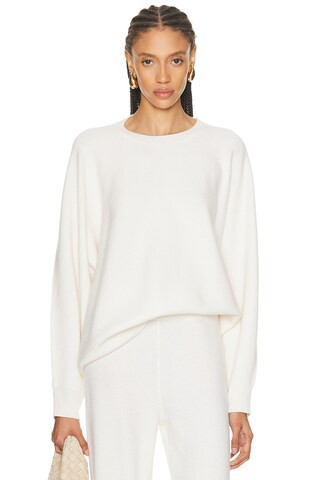 Lisa Yang Haily Sweater in Cream | FWRD 