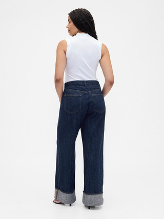 High Rise Wide-Leg Jeans | Gap Factory