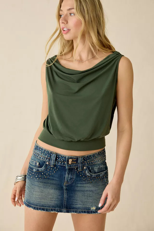 BDG Game Day Low-Rise Denim Micro Mini Skirt in Indigo, Women's at Urban Outfitters | Urban Outfitters (US and RoW)