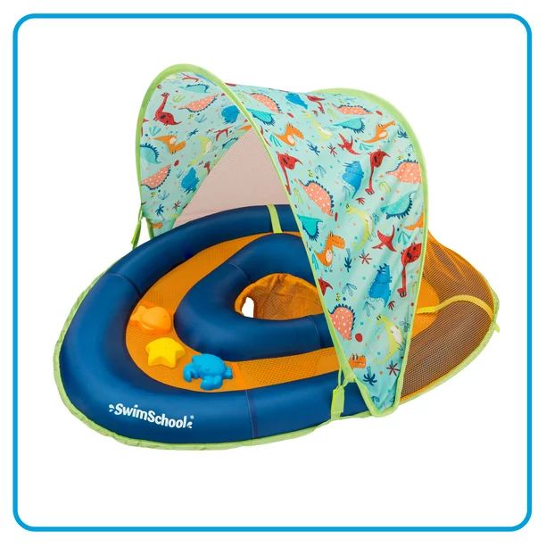 Swim School Unisex Grow-With-Me Baby Boat Pool Toy, Blue Shark and Octopus, for Kids and Toddlers... | Walmart (US)